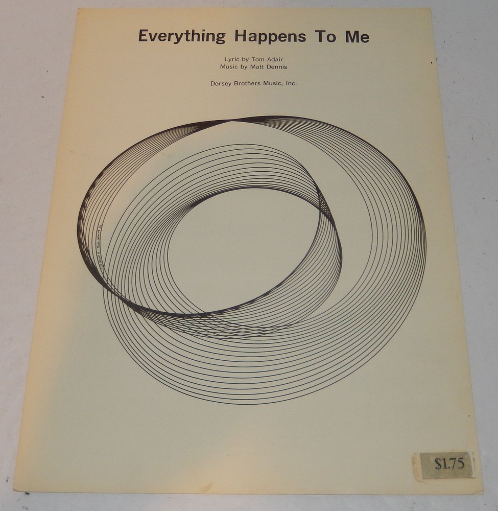Vintage Everything Happens To Me Sheet Music 1941 Dorsey Jazz Matt Dennis Guitar