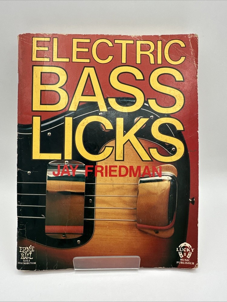 Electric Bass Guitar Licks, By Jay Friedman – VTG 1979 – Major Licks Music Book
