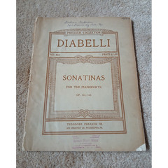 Diabelli Sonatinas Piano Sheet Music Op. 151, 168, Theodore Presser Co.