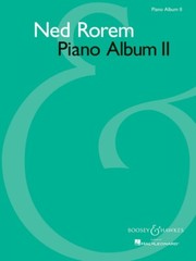 Piano Album II Ned Rorem Sheet Music BH Piano NEW 048019641