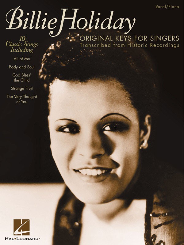 Billie Holiday Original Keys for Singers Piano Vocal Sheet Music Jazz Songs Book