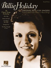 Billie Holiday Original Keys for Singers Piano Vocal Sheet Music Jazz Songs Book