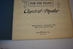 Antique Concert Duets for the Piano Theodore Presser, Classical Popular 1899