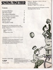 1978 Summer &lsquo;SINGING TOGETHER&rsquo; BBC schools Drawings: Ken Astrop