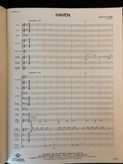 Haven Adrian B Sims Complete Concert Band Score & Parts Grade 4 FJH B1881 Unused