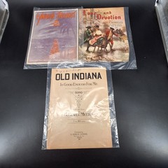 Vintage Antique Sheet Music Lot 11 Songs Piano Vocal Old Indiana Fairyland Love