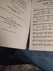 1948 Low Voice Number Three Music Book Gospel Favourite Songs 3