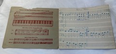 1920 Warner&rsquo;s Harmony Blank Music Book Chart Music Publishing House Chicago VTG