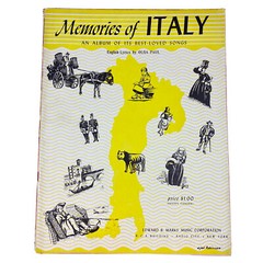 Vintage Memories of Italy Best Loved Songs Book