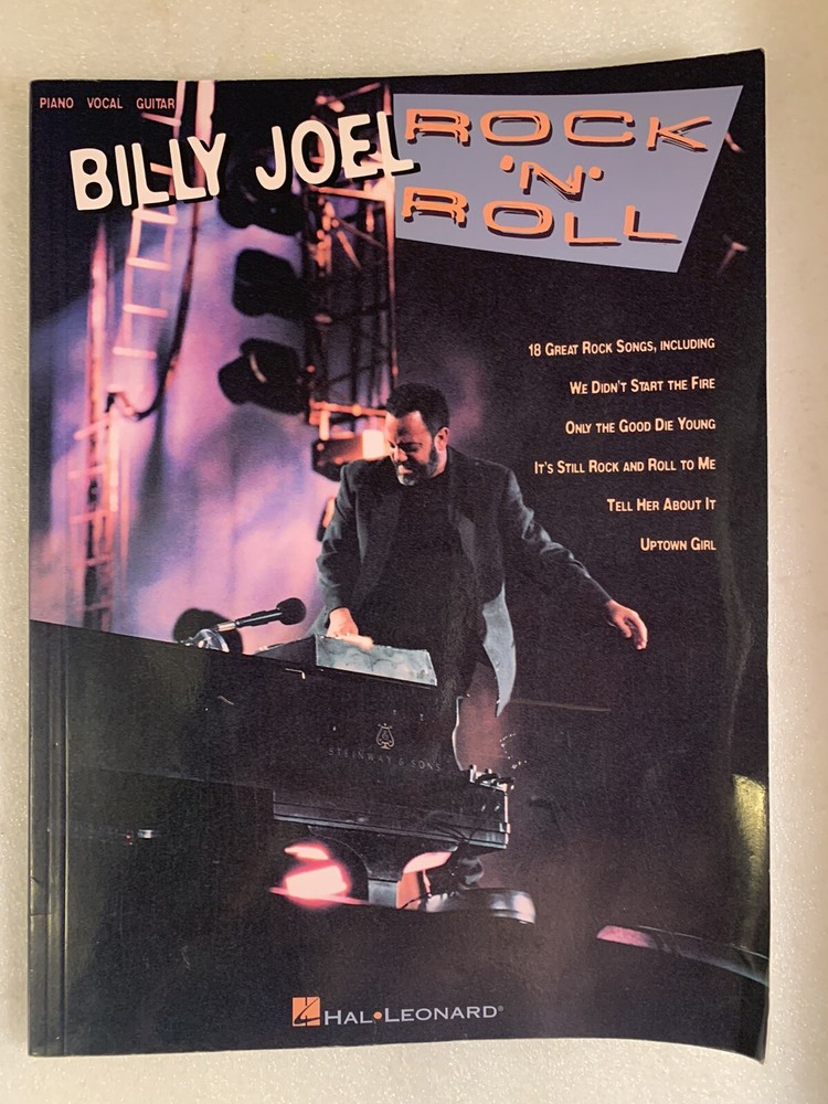 Billy Joel Songbook Rock N Roll 18 Songs Piano Guitar Greatest Hits Hal Leonard