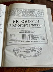 CHOPIN SONATAS, Edited by Ignaz Friedman, Edition Breitkopf, Hardcover, c. 1913