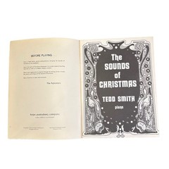 Vintage The Sounds Of Christmas Piano Solo Songbook 1974 Tedd Smith Silent Night