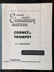 Rubank Elementary Method: Cornet Or Trumpet, No. 18 A.F. Robinson