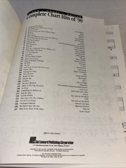 Complete Chart Hits Of ‘90 Piano Vocal Guitar Hal Leonard Publishing Corporation