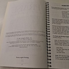 Hosanna! Music Praise Worship Songbook 1 Sheet Music Spiral Bound 1987 Integrity