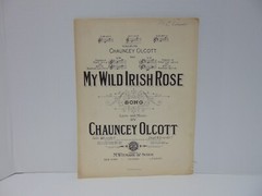My Wild Irish Rose Duet Sheet Music Chauney Olcott 1922 M. Witmark & Sons