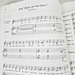 Mendelssohn Elijah An Oratorio Full Vocal Score Piano Chorus 4 Part Voices Songs