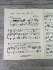 Dear Little Boy of Mine Sheet Music Ernest R. Ball M. Witmark & Sons 1917 P/V/G
