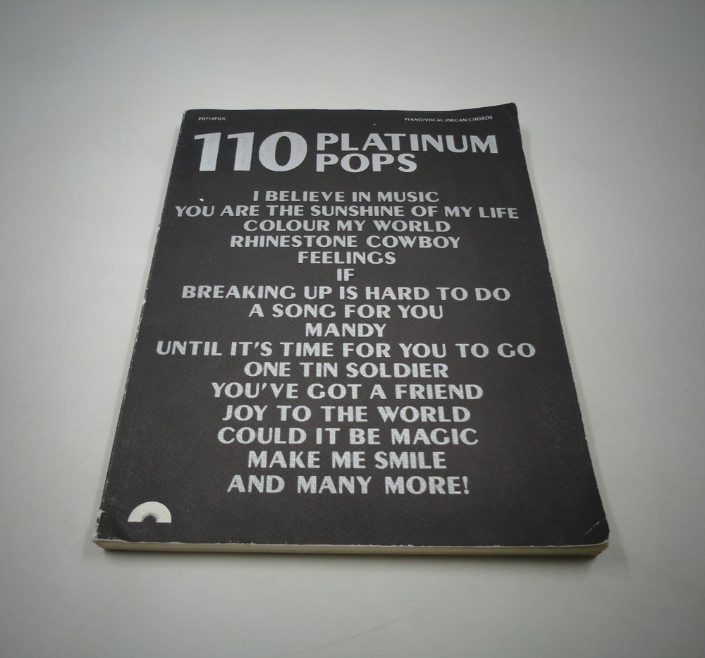 Vintage 1976 110 Platinum Pops Song Book ~ Guitar Piano Vocals Organ Chords PB