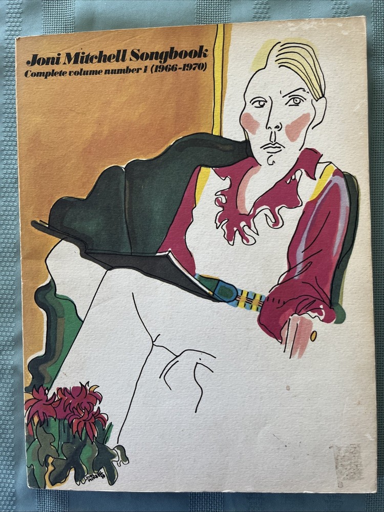 Joni Mitchell Songbook Vol 1 1966-1970 Paperback Vintage w/ Drawings Vintage