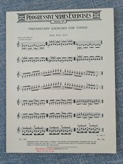 Art Publication Society Progressive Series Exercises No 146 Preparatory Thirds