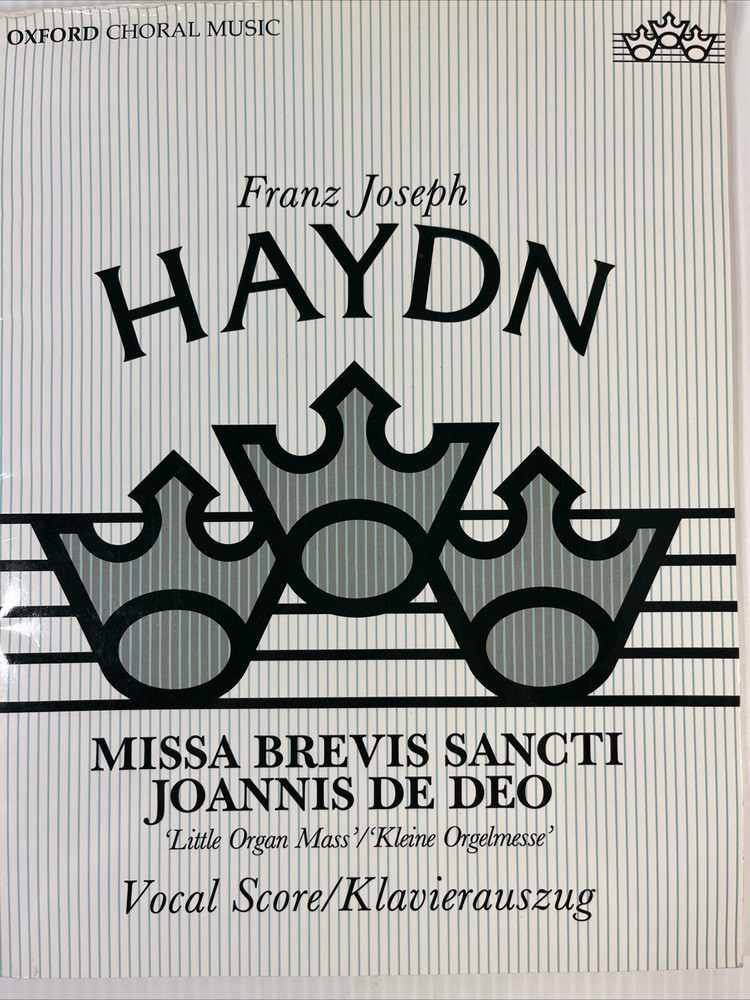 Haydn Missa Brevis Sanctt Joannis De Deo VTG Vocal Choral Music Book Religious