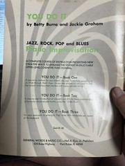 L 1972 Book YOU DO IT: Jazz, Rock, Pop & Blues Piano Improvisation #3