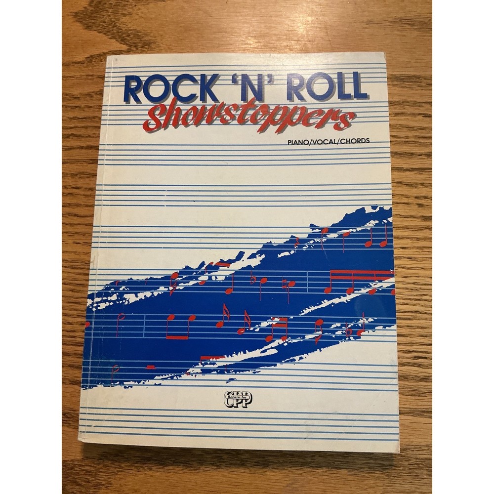 Rock N Roll Showstoppers Sheet Music Piano Vocal Guitar Songbook 1994 CPP Belwin
