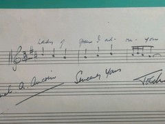 1940 TOLCHARD EVANS AUTOGRAPHED HAND SIGNED MUSIC SONG SHEET- « LADY OF SPAIN »
