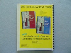 The Best of Sacred Music Songbook P/V/G Charles Hansen H470 1970s