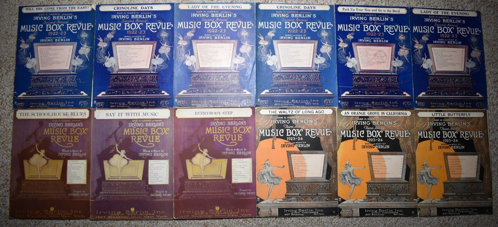 Irving Berlin’s Music Box Revue Sheet Music Lot (12)