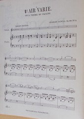 Dancla 6 Airs Varies Op 89 Violin Piano 2 Parts Unmarked
