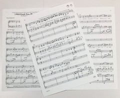 I Will Exalt You My God And King SATB Choral Piano Sheet Music Dale Grotenhuis
