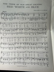 BB 1917 WW1 Chicago Military Sheet Music RED WHITE AND BLUE