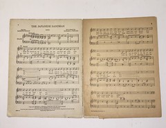 Antique 1920 The Japanese Sandman Song Sheet Music by Egan & Whiting