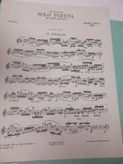 George Perle Solo Partita for Violin and Viola Sheet Music Theodore Presser