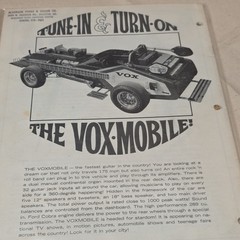 Original Vox Musical Instruments Catalog 1968 Beatles Cover Used From Music Shop