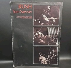 RUSH « TOM SAWYER » SHEET Music Core Publishing 1981 Used Condition
