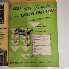 Hammond Organ Sheet Music Books Vtg 50s Lot of 6 USA Hymns Showtime