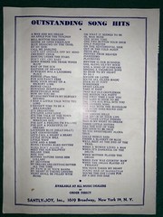 VINTAGE 1951 “SPARROW IN THE TREE TOP” SHEET MUSIC BY BOB MERRILL & GUY MITCHELL