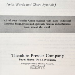 Theodore Presser Co INTERNATIONAL CHRISTMAS For Organ Music Book Lyrics Chords
