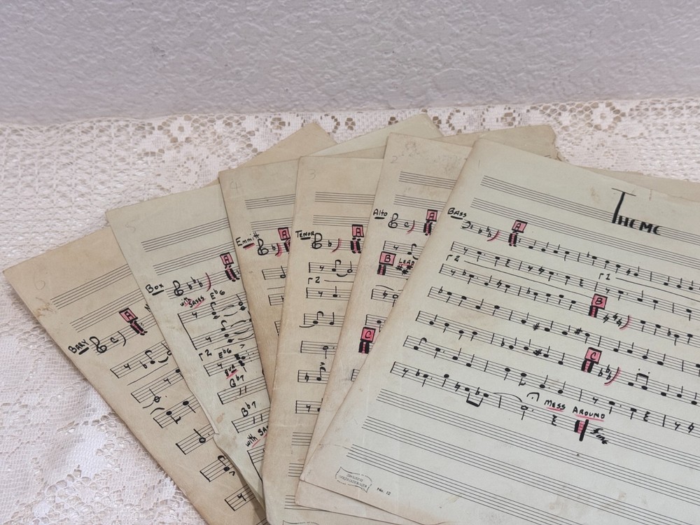 Professional Hand-Arranged Big Band Jazz Sheet Music Set – « Theme » – Emmitt Clem