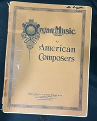 vintage Organ Music by American Composers Collectible Sheet Music by John Church