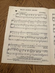 Blue Suede Shoes Sheet Music Carl Perkins 1956 Rockabilly Rock And Roll Standard