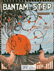 Bantam Step 1916 One Step Fox Trot HARRY JENTES Sheet Music! CHICKENS!