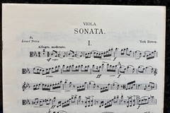 York Bowen Sonata No. 1 in C Minor for Viola and Piano Sheet Music Book