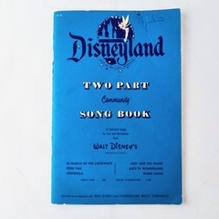 1963 Disneyland Two Part Community Song Book Walt Disney Piano Sheet Music Vtg