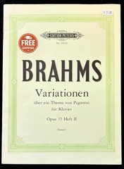 Brahms – Paganini Variations Op. 35 Book 2 – Piano Sheet Music – Edition Peters