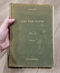 1952 Mozart Cosi Fan Tutte Vocal Piano Score Italian English Texts HB G Schirmer