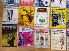 200+ Sheet Music Lot, 1920s-1950s